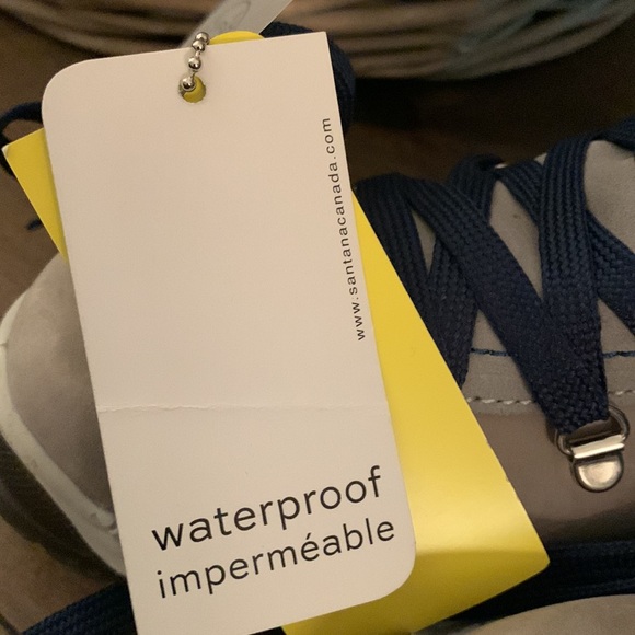 Santa Canada Melita lace up Winter Snow Boot light gray Sz 9 New with tags - Picture 2 of 10